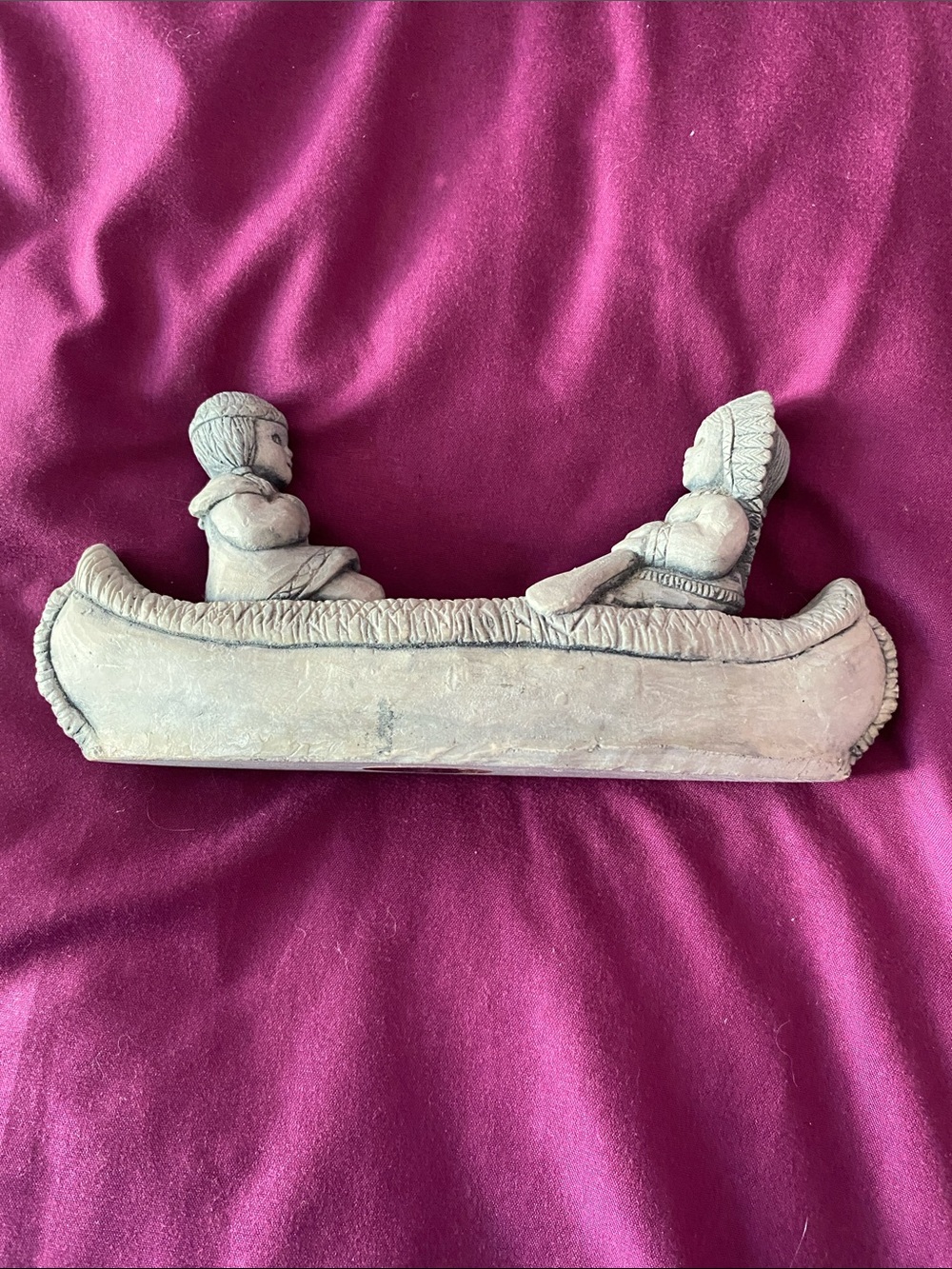My St Helen’s Volcanic Ash Canoe Sculpture
